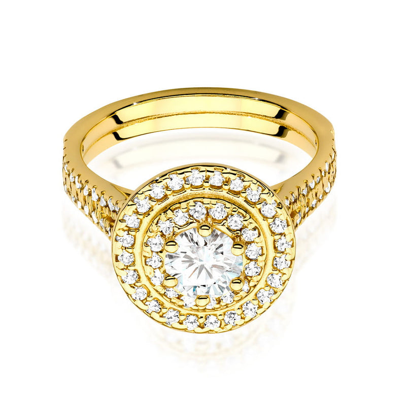 Inel Aur 14K cu Diamante Naturale 1.11 ct, imaginea 2 din 9