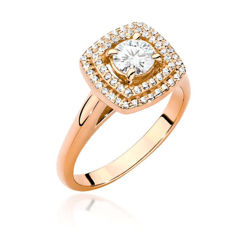 Inel Aur 14K cu Diamante Naturale 0.78 ct, imaginea 7 din 9