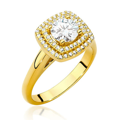 Inel Aur 14K cu Diamante Naturale 0.98 ct
