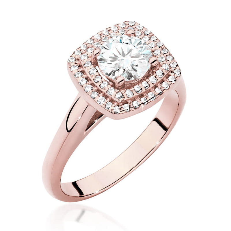 Inel Aur 14K cu Diamante Naturale 0.98 ct, imaginea 4 din 9
