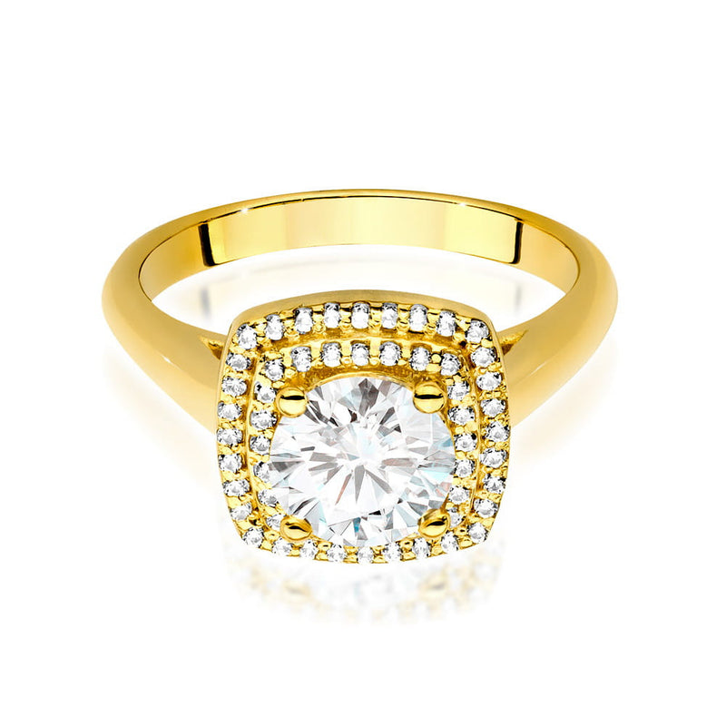Inel Aur 14K cu Diamante Naturale 1.28 ct, imaginea 2 din 9