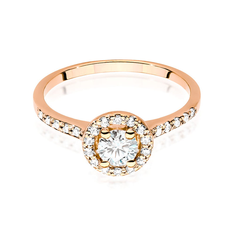 Inel Aur 14K cu Diamante Naturale 0.74 ct, imaginea 8 din 9