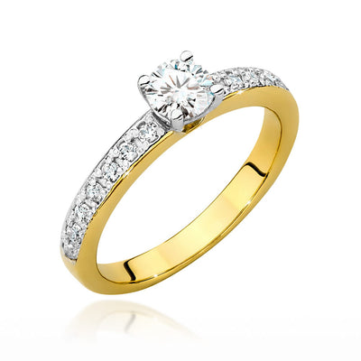 Inel Aur 14K cu Diamante Naturale 0.60 ct