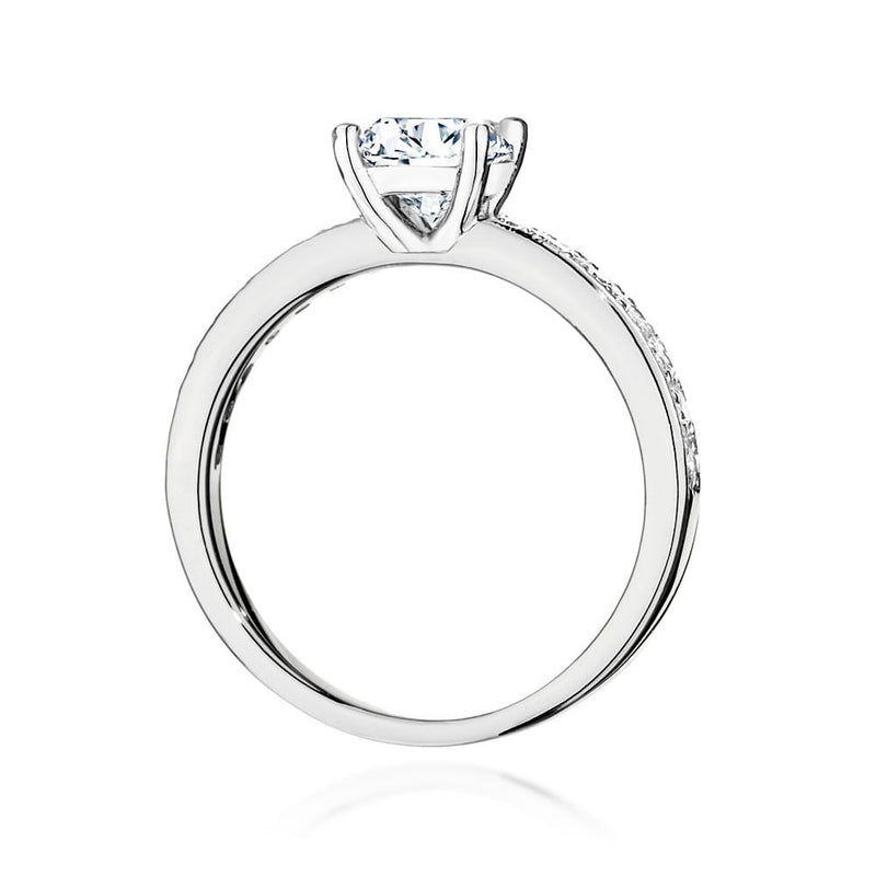 Inel Aur 14K cu Diamante Naturale 1.24 ct, imaginea 6 din 9