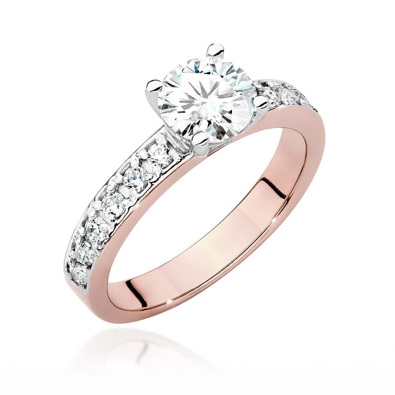 Inel Aur 14K cu Diamante Naturale 1.24 ct, imaginea 7 din 9