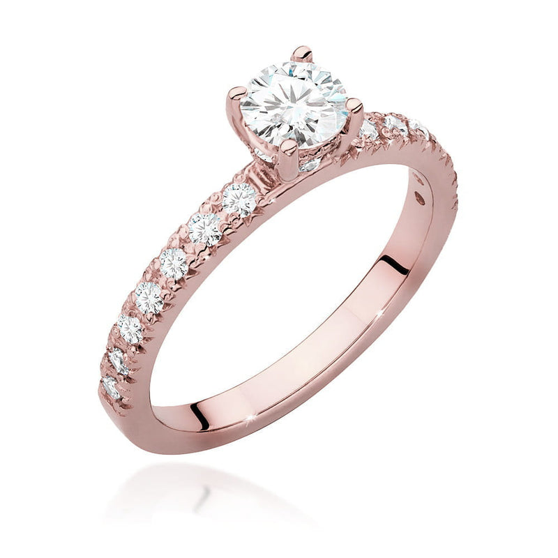 Inel Aur 14K cu Diamante Naturale 0.64 ct, imaginea 7 din 9