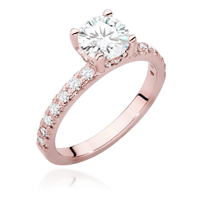 Inel Aur 14K cu Diamante Naturale 1.26 ct, imaginea 7 din 9
