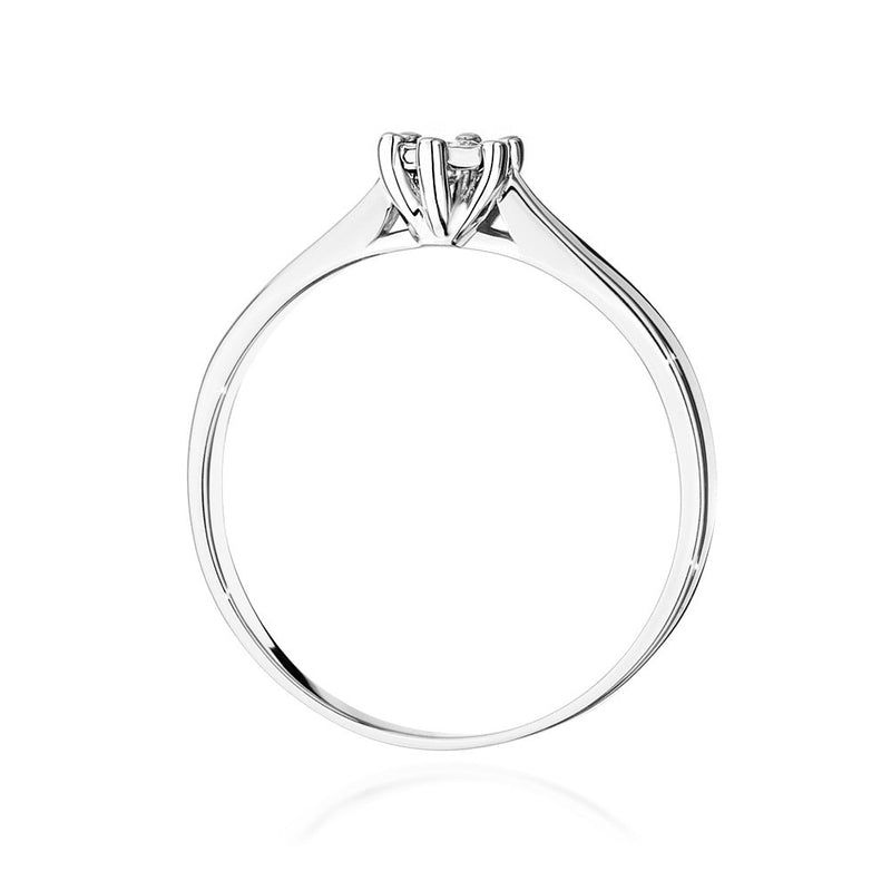 Inel Aur 14K cu Diamant de Laborator 0.08 ct, imaginea 6 din 9