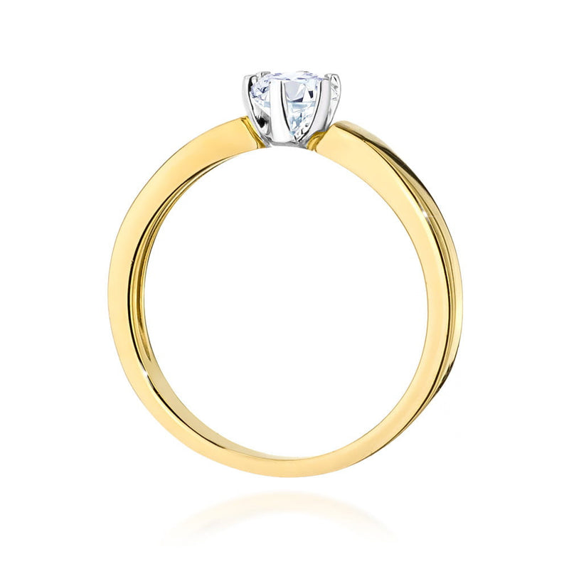 Inel Aur 14K cu Diamant Natural 0.25 ct, imaginea 3 din 11