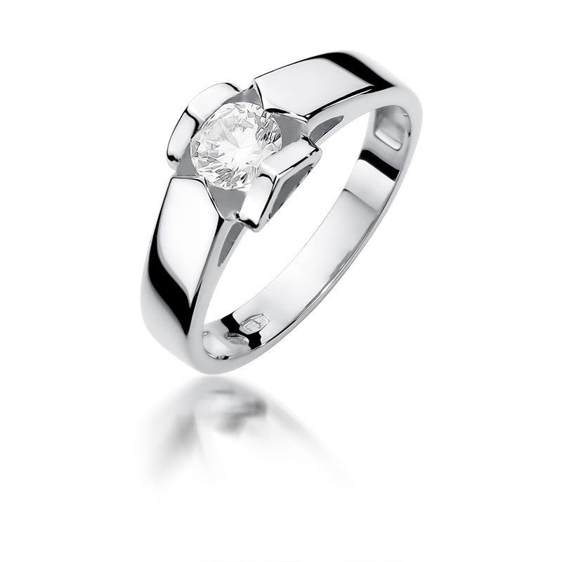 Inel Aur 14K cu Diamant Natural 0.50 ct, imaginea 4 din 5