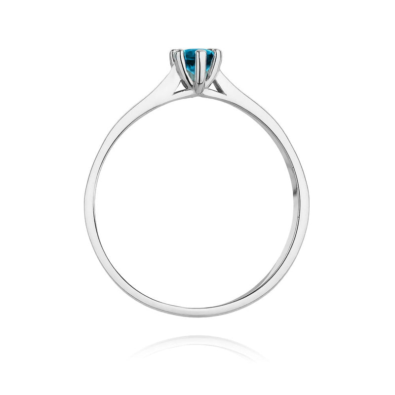 Inel Aur 14K cu Topaz Swiss 0.15 ct, imaginea 11 din 11
