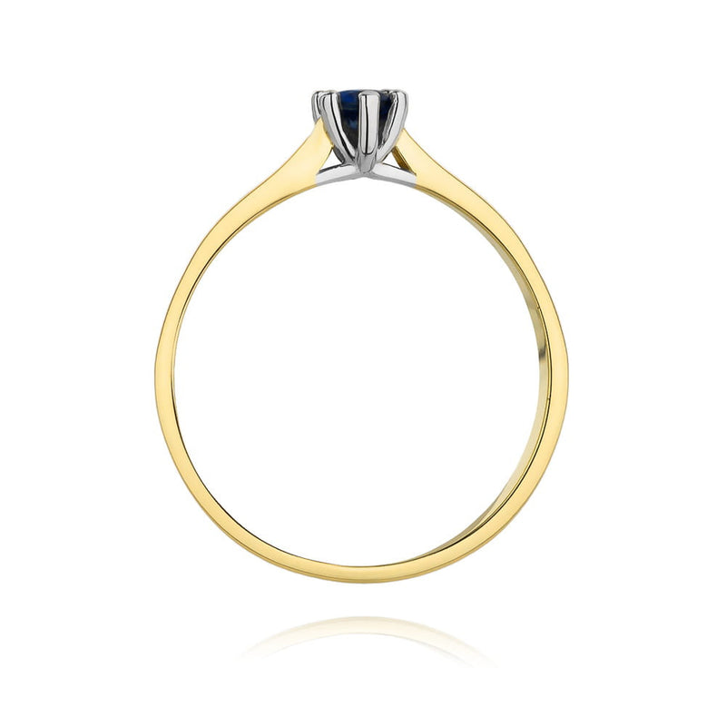 Inel Aur 14K cu Safir 0.15 ct, imaginea 3 din 8