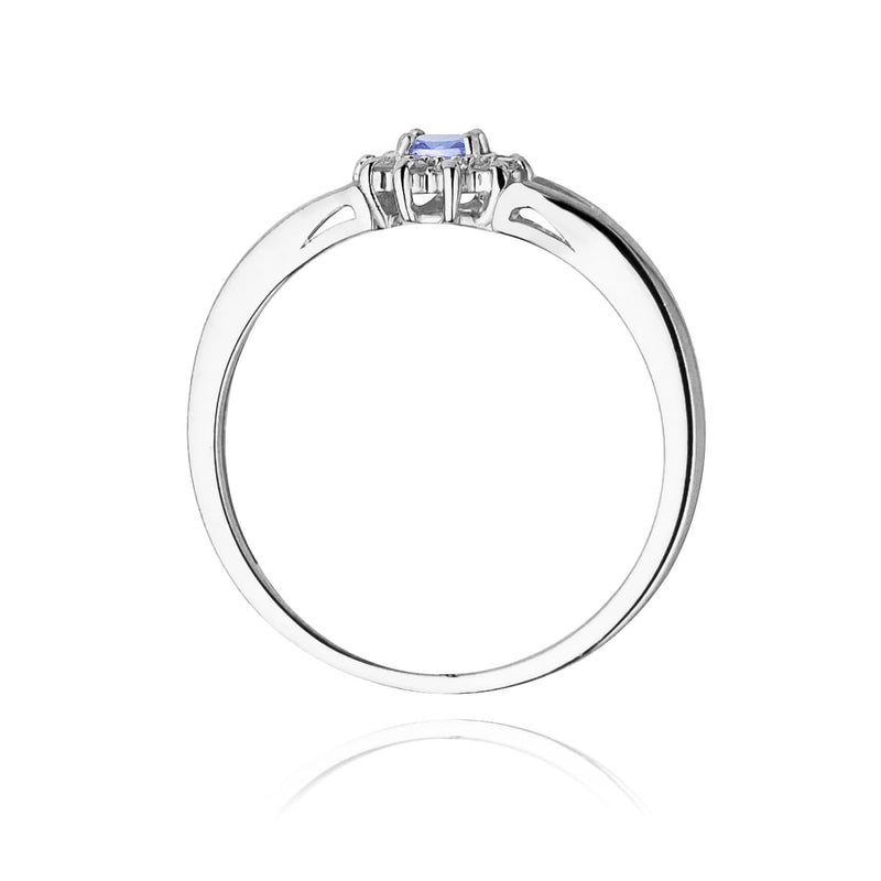 Inel Aur 14K cu Tanzanit 0.15 ct si Diamante Naturale 0.09 ct, imaginea 11 din 11