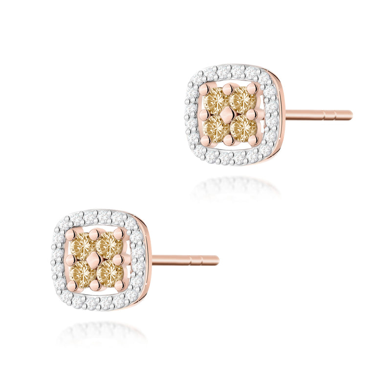 Cercei Aur 14K cu Diamante Naturale 0.60 ct, imaginea 5 din 7