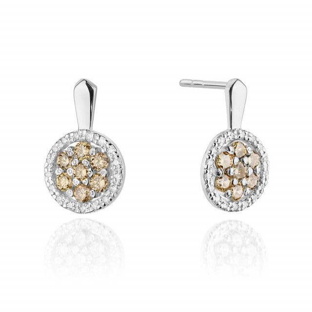 Cercei Aur 14K cu Diamante Naturale 0.87 ct, imaginea 3 din 6