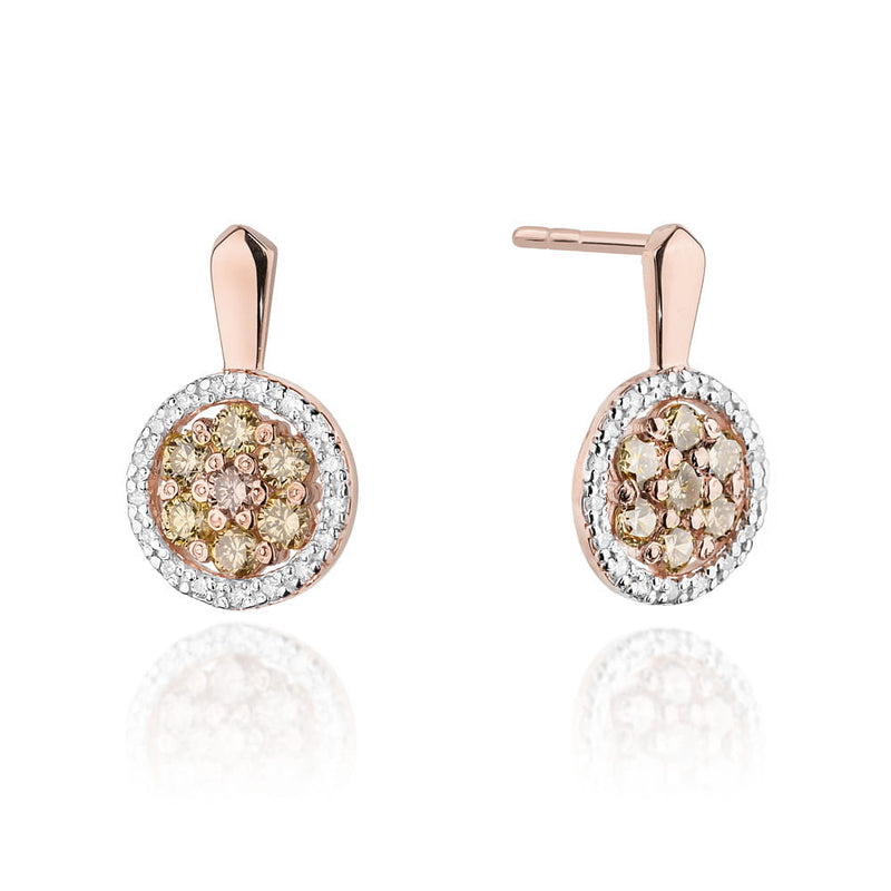 Cercei Aur 14K cu Diamante Naturale 0.87 ct, imaginea 5 din 6