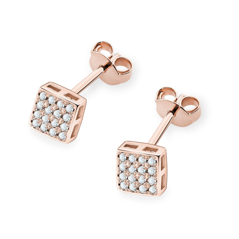 Cercei Aur 14K cu Diamante Naturale 0.16 ct, imaginea 4 din 6