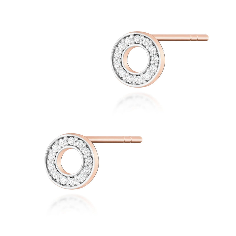 Cercei Aur 14K cu Diamante Naturale 0.13 ct, imaginea 5 din 6