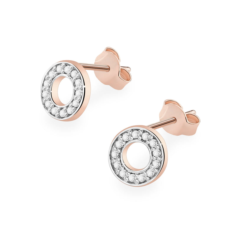 Cercei Aur 14K cu Diamante Naturale 0.13 ct, imaginea 6 din 6