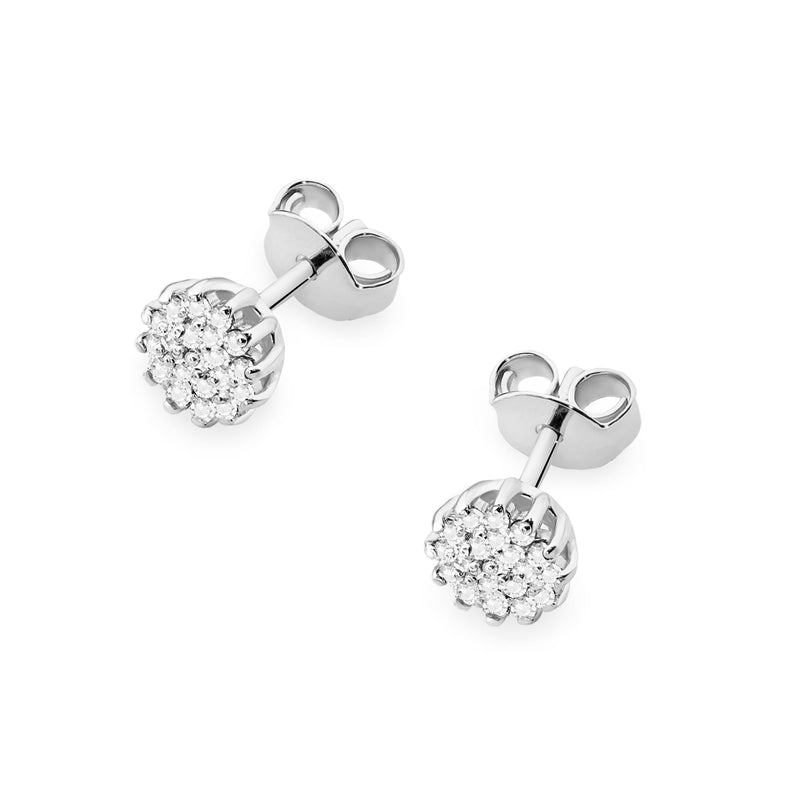 Cercei Aur 14K cu Diamante Naturale 0.19 ct, imaginea 5 din 9