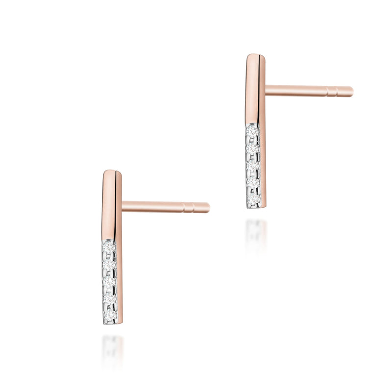 Cercei Aur 14K cu Diamante Naturale 0.05 ct, imaginea 4 din 9