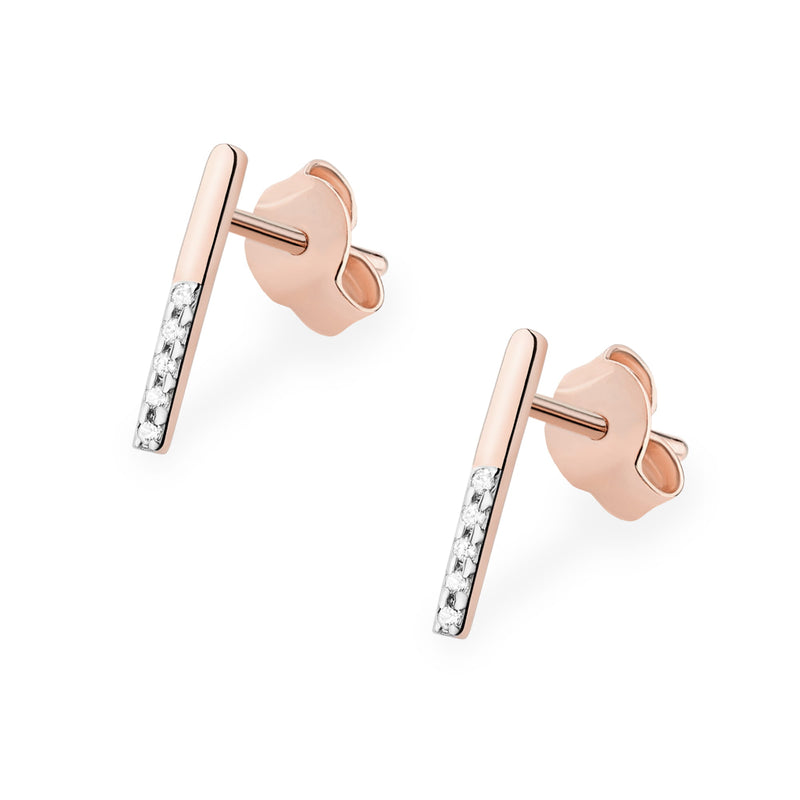 Cercei Aur 14K cu Diamante Naturale 0.05 ct, imaginea 5 din 9