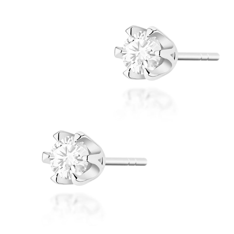 Cercei Aur 14K cu Diamant Natural 0.30 ct, imaginea 3 din 6