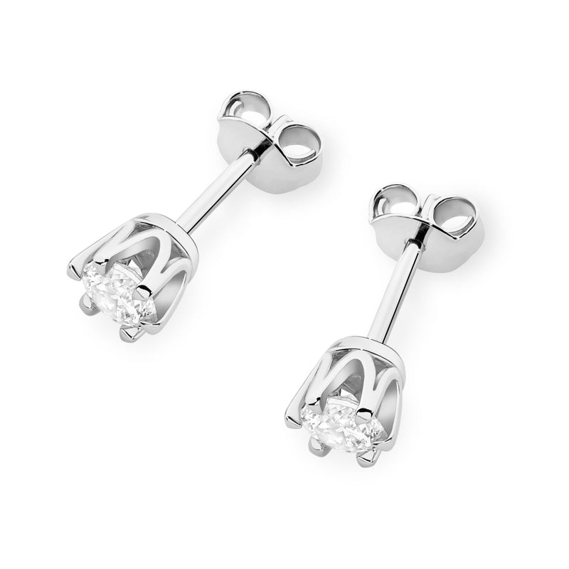 Cercei Aur 14K cu Diamant Natural 0.30 ct, imaginea 4 din 6