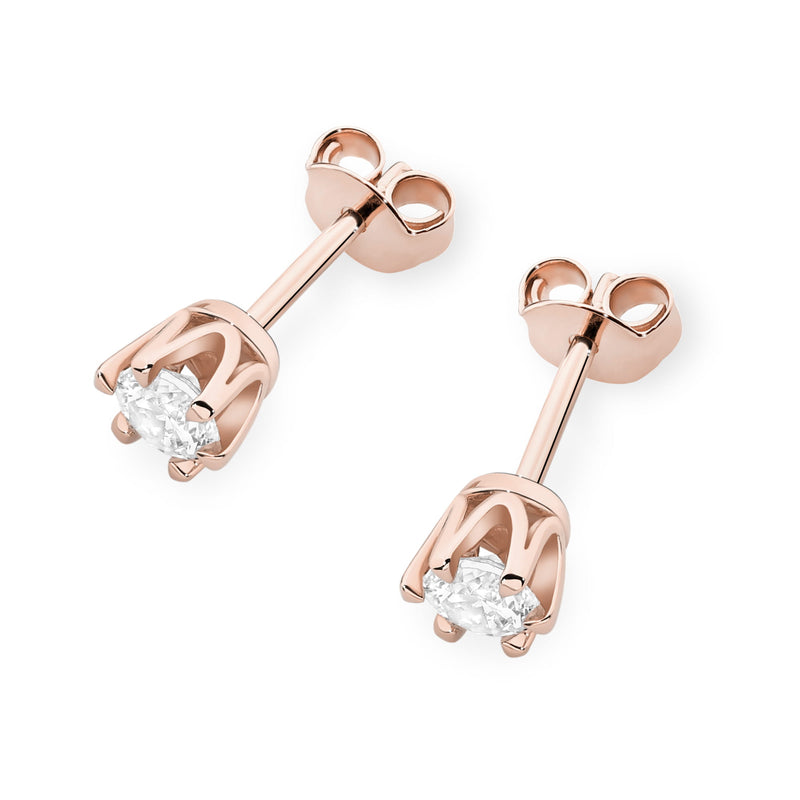 Cercei Aur 14K cu Diamant Natural 0.30 ct, imaginea 6 din 6