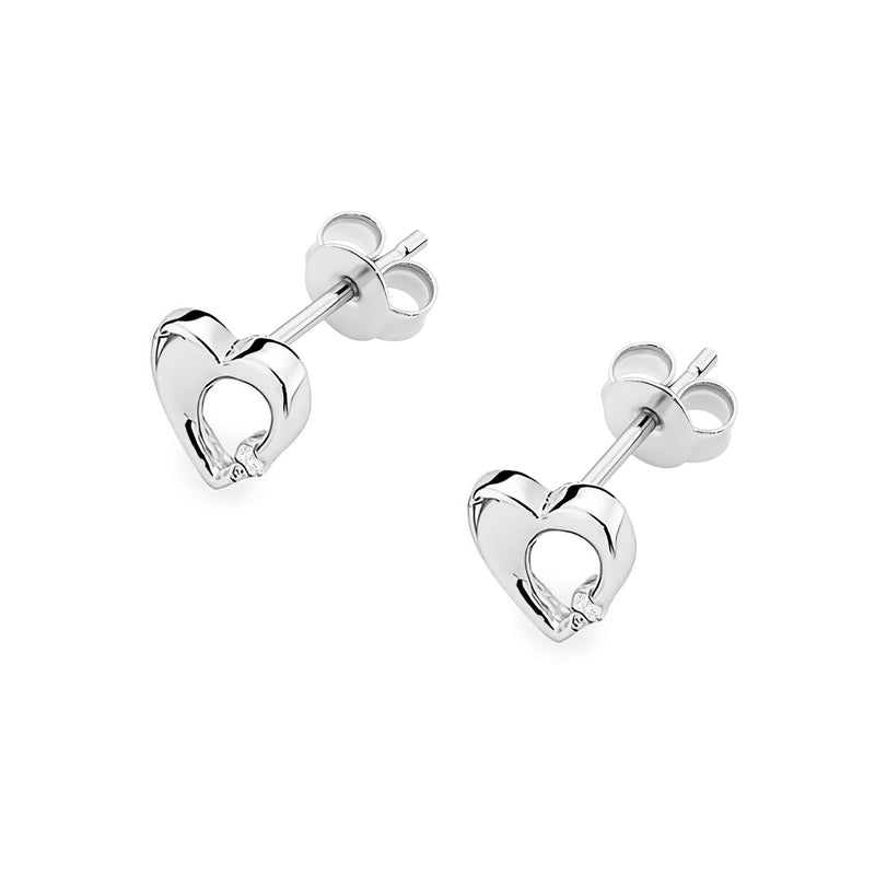 Cercei Aur 14K cu Diamant Natural 0.01 ct, imaginea 6 din 6
