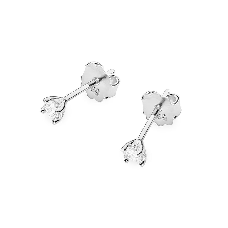 Cercei Aur 14K cu Diamant Natural 0.04 ct, imaginea 6 din 6