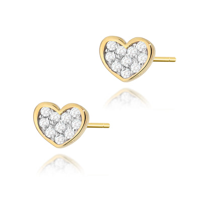 Cercei Aur 14K cu Diamante Naturale 0.17 ct