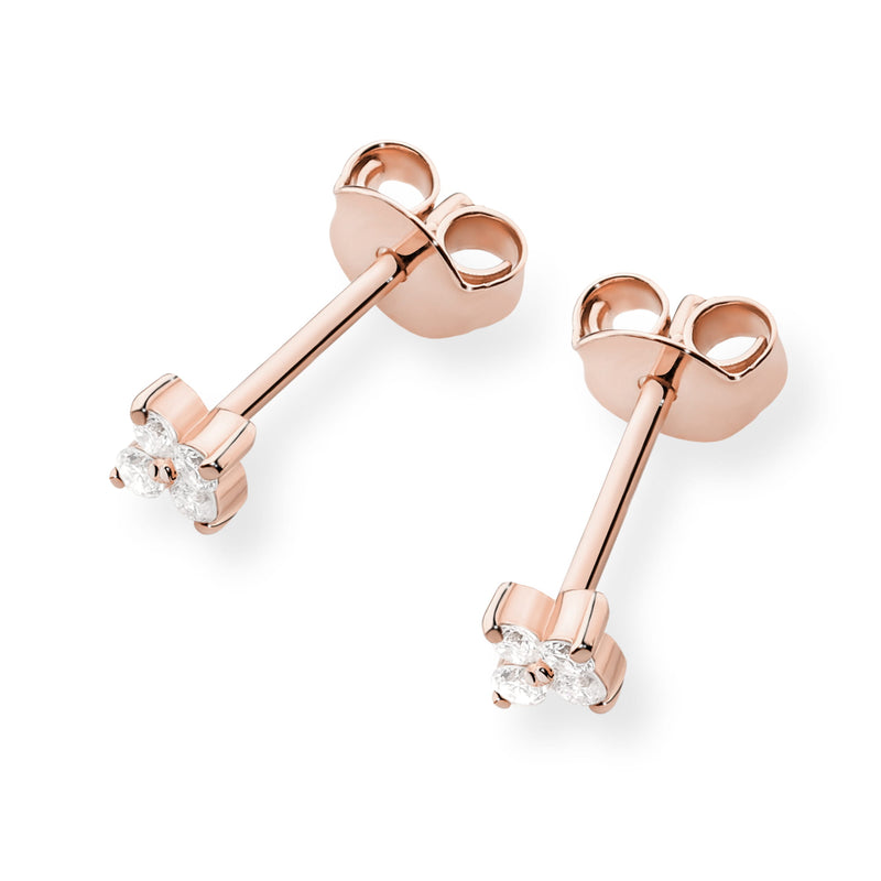 Cercei Aur 14K cu Diamante Naturale 0.12 ct, imaginea 6 din 6