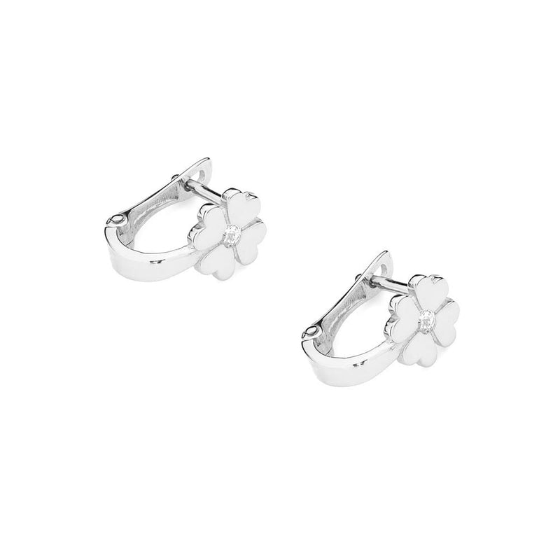 Cercei Aur 14K cu Diamant Natural 0.03 ct, imaginea 5 din 5