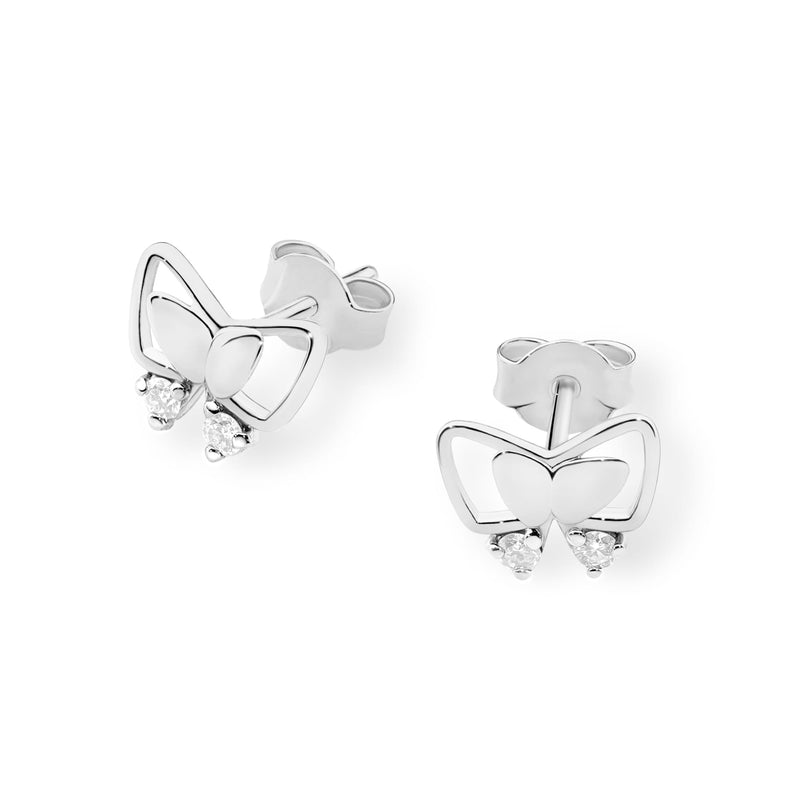 Cercei Aur 14K cu Diamante Naturale 0.08 ct, imaginea 4 din 6