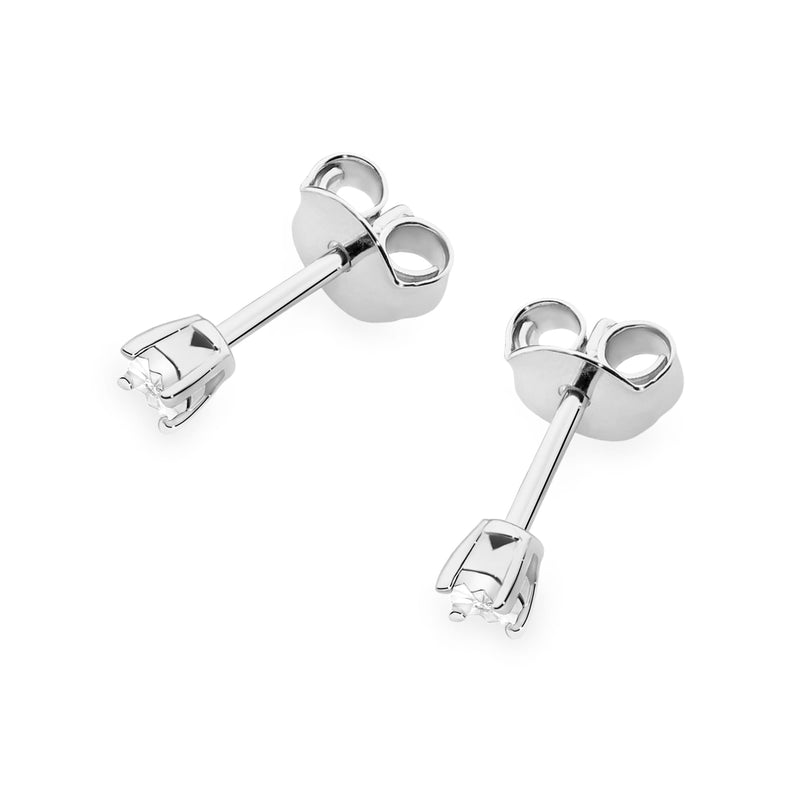 Cercei Aur 14K cu Diamant Natural 0.01 ct, imaginea 4 din 6
