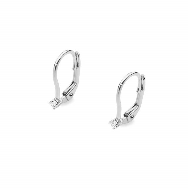 Cercei Aur 14K cu Diamant Natural 0.03 ct, imaginea 1 din 4