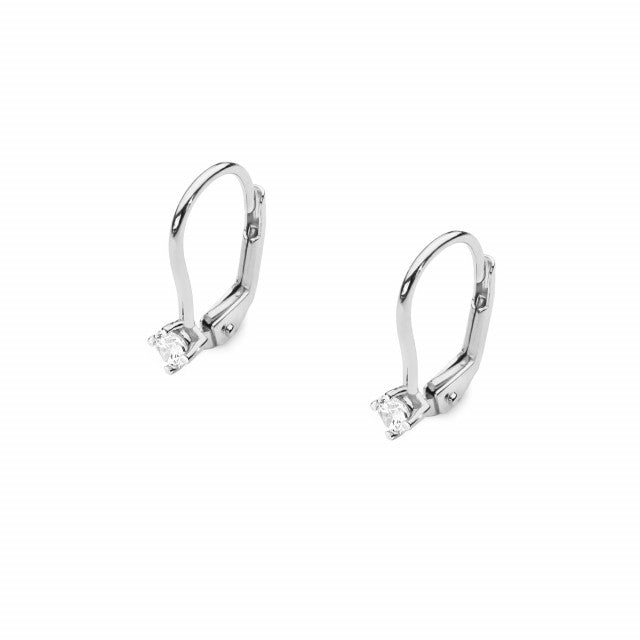 Cercei Aur 14K cu Diamant Natural 0.10 ct, imaginea 4 din 4