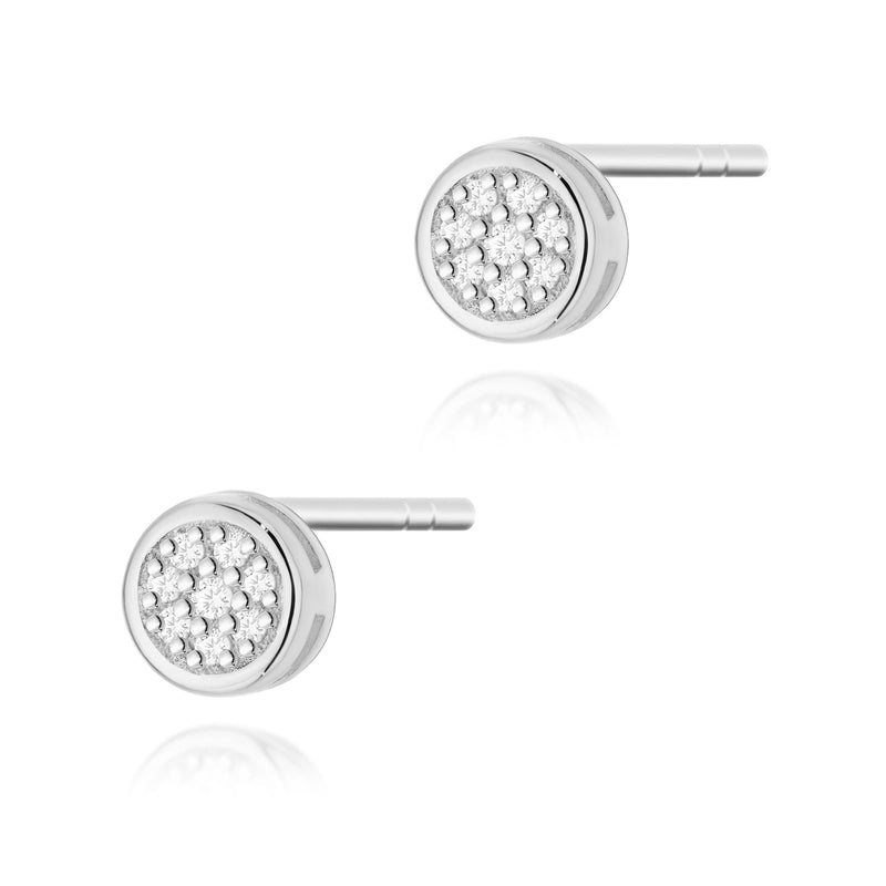 Cercei Aur 14K cu Diamante Naturale 0.08 ct, imaginea 3 din 6