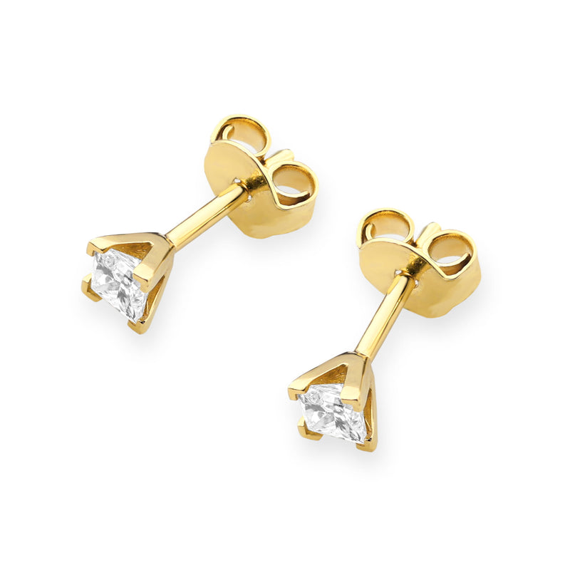 Cercei Aur 14K cu Diamant Natural 0.15 ct, imaginea 2 din 6