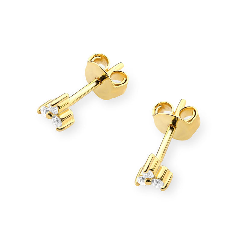 Cercei Aur 14K cu Diamante Naturale 0.09 ct, imaginea 2 din 6