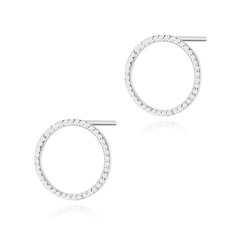 Cercei Aur 14K cu Diamante Naturale 0.40 ct, imaginea 7 din 9