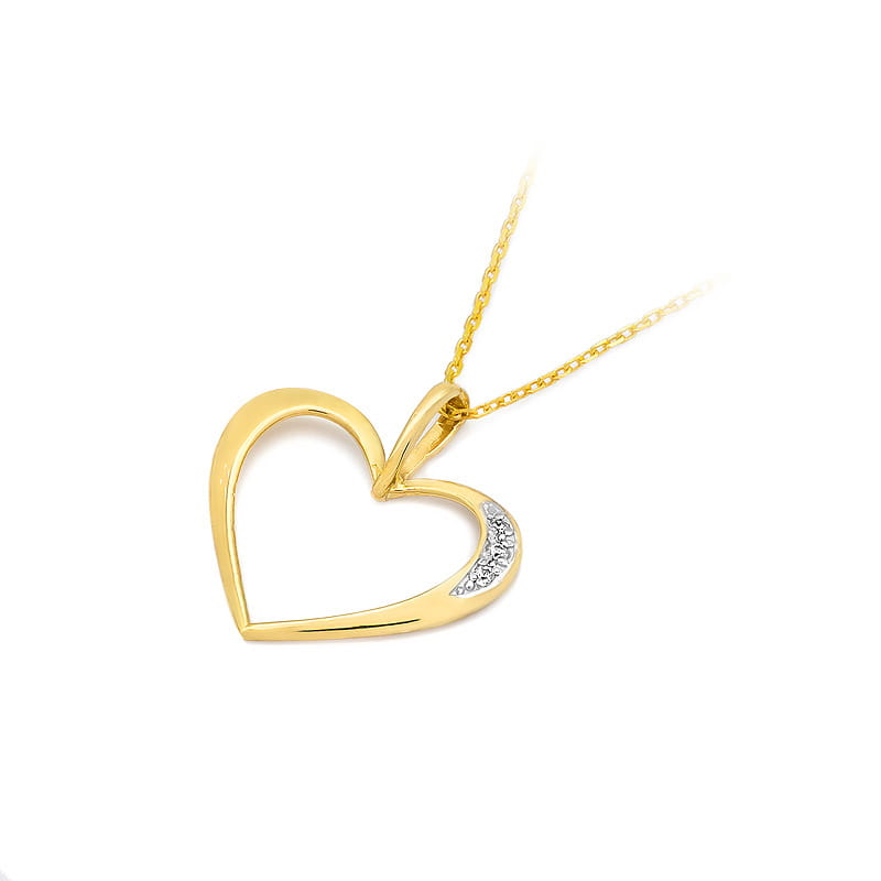 Pandantiv Aur 14K cu Diamante Naturale 0.03 ct, imaginea 2 din 6