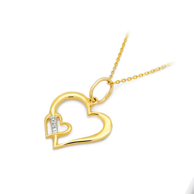 Pandantiv Aur 14K cu Diamante Naturale 0.01 ct, imaginea 2 din 5