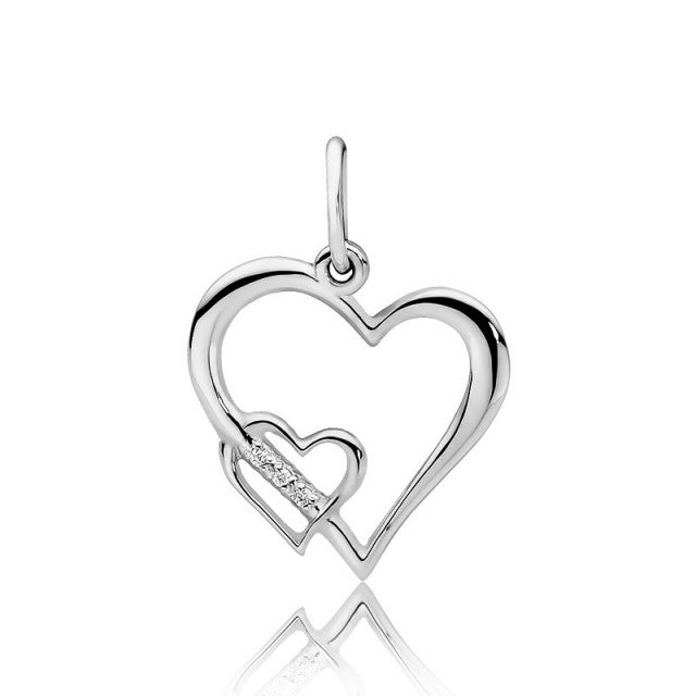 Pandantiv Aur 14K cu Diamante Naturale 0.01 ct, imaginea 4 din 5