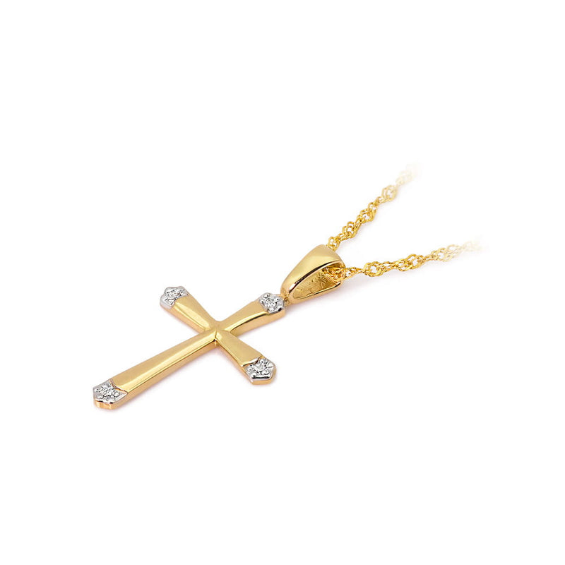 Pandantiv Aur 14K cu Diamante Naturale 0.02 ct, imaginea 6 din 10