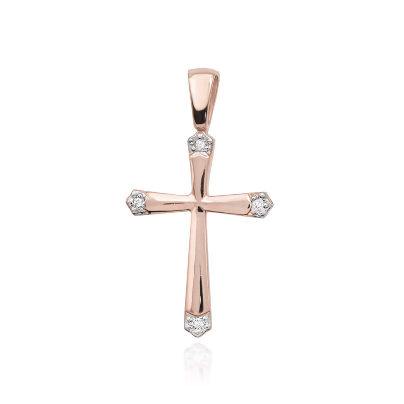 Pandantiv Aur 14K cu Diamante Naturale 0.02 ct, imaginea 7 din 10