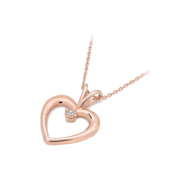 Pandantiv Aur 14K cu Diamant Natural 0.04 ct, imaginea 6 din 6