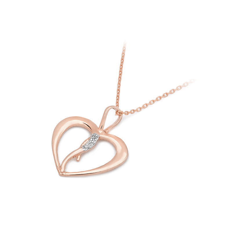 Pandantiv Aur 14K cu Diamante Naturale 0.03 ct, imaginea 4 din 6