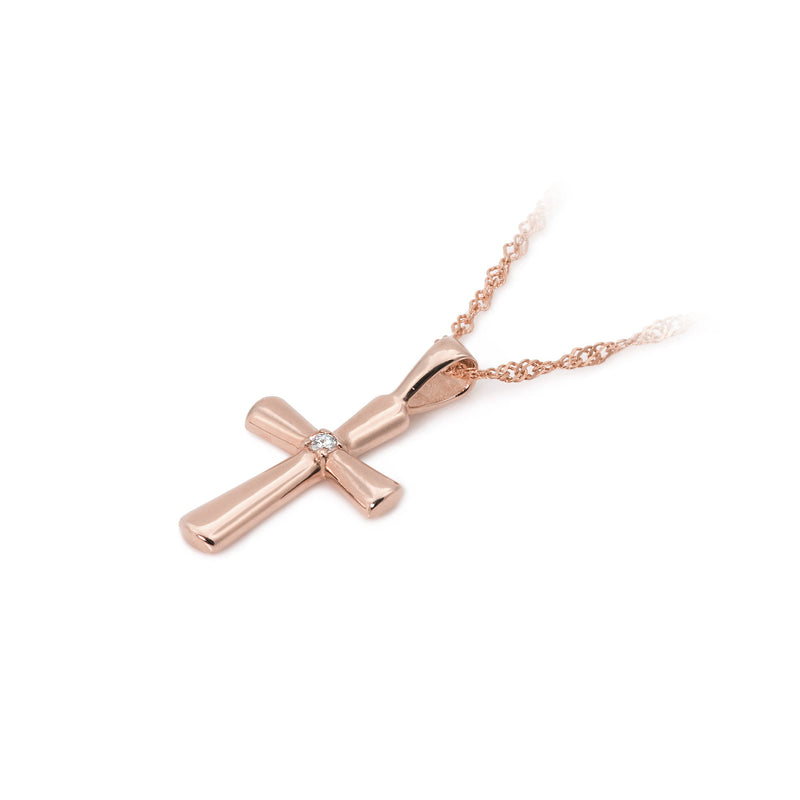 Pandantiv Aur 14K cu Diamant Natural 0.01 ct, imaginea 6 din 10